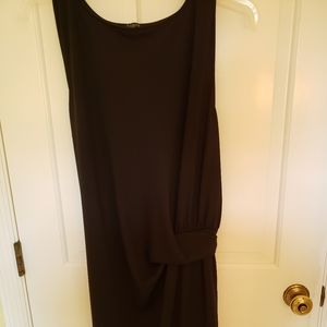 Talbots black sleeveless jersey dress